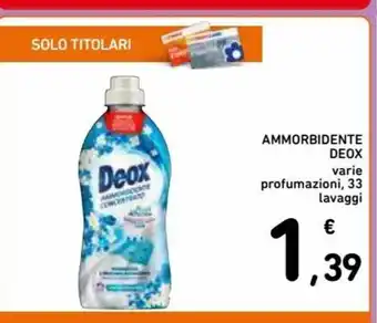 Spazio Conad Ammorbidente Deox varie profumazioni, 33 lavaggi offerta