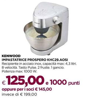 Kenwood Impastatrice Prospero KHC29.AOSI