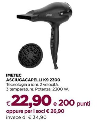 Imetec Asciugacapelli K9 2300