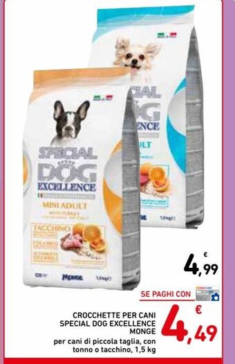 Spazio Conad Crocchette Per Cani Special Dog Excellence Monge offerta