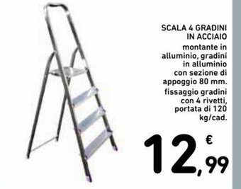 Spazio Conad Scala 4 Gradini in Acciaio offerta