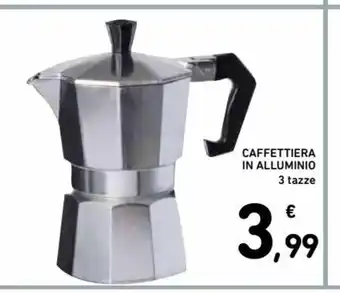 Caffettiera in Alluminio 3 tazze