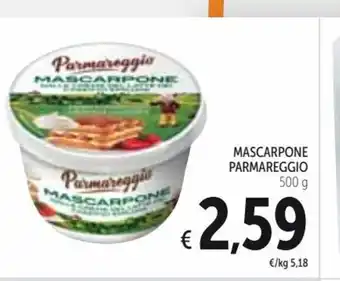 Spazio Conad Mascarpone Parmareggio 500g offerta