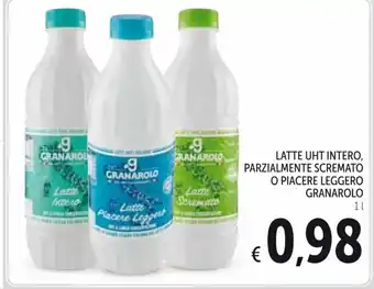 Spazio Conad Latte UHT Intero, Parzialmente Scremato O Piacere Leggero Granarolo 1 L offerta