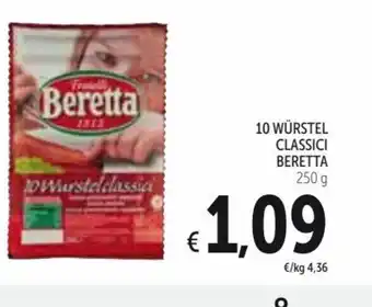 Spazio Conad 10 Wúrstel Classici Beretta 250g offerta