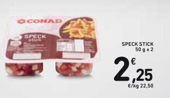 Spazio Conad Speck Stick 50 g x 2 offerta