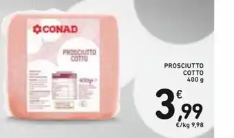 Spazio Conad Prosciutto Cotto 400g offerta