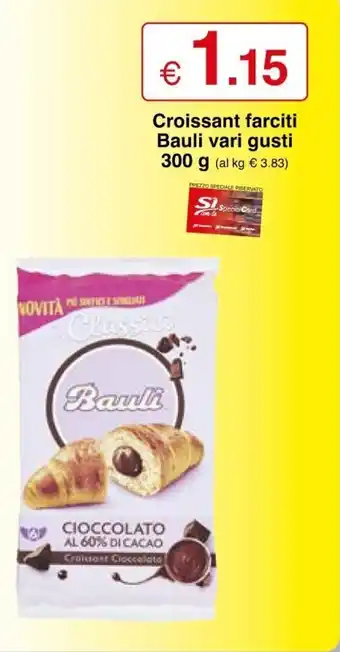 Sì con te Bauli Croissant Farciti vari gusti 300 g offerta