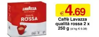 Sì con te Lavazza Caffè qualità rossa 2 x 250 g offerta