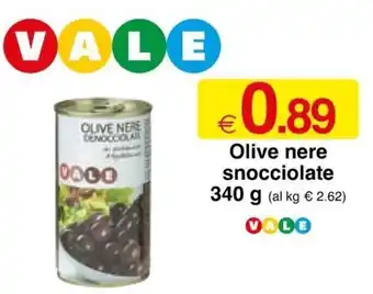 Sì con te Vale Olive nere snocciolate 340 g offerta