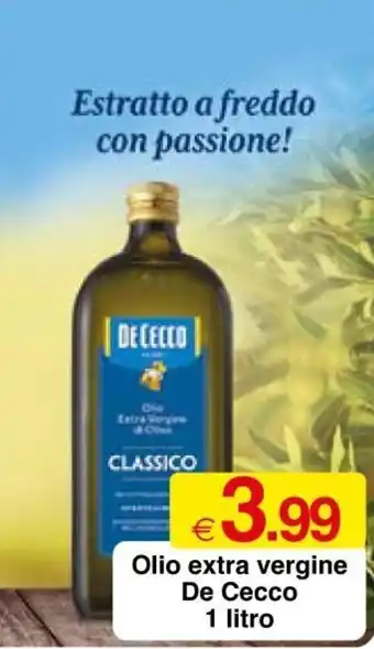 Sì con te De Cecco Olio extra vergine 1 litro offerta