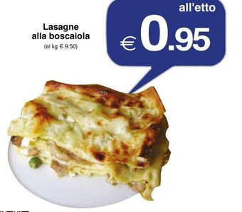 Lasagne alla boscaiola