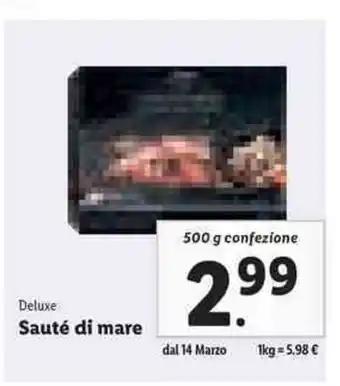 Deluxe Sauté di mare 500g confezione