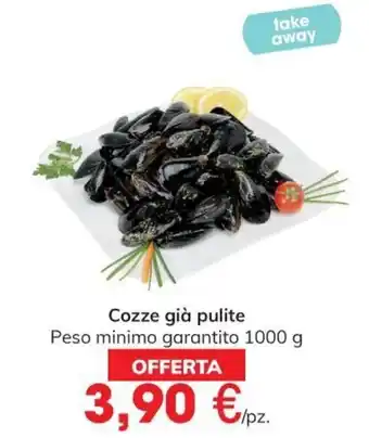 Eurospar Cozze già pulite 1000 g offerta