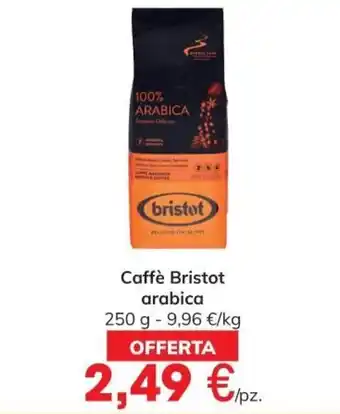 Eurospar Bristot Caffè arabica 250 g offerta