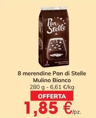 Eurospar Mulino Bianco 8 Merendine Pan di Stelle 280 g offerta