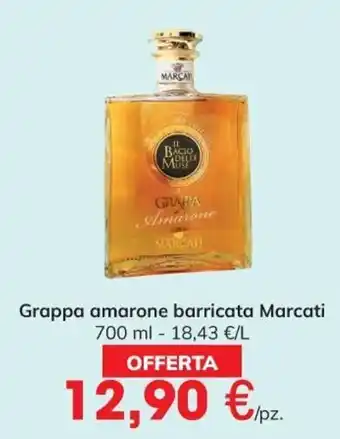 Eurospar Grappa amarone barricata Marcati 700 ml offerta