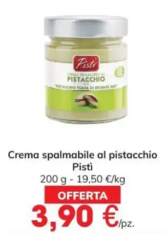 Pistì Crema Spalmabile Al Pistacchio 200 g