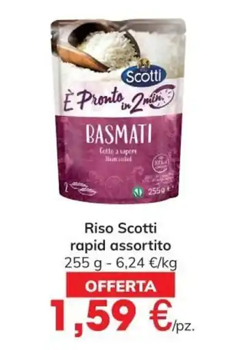 Eurospar Scotti Riso rapid assortito 255 g offerta