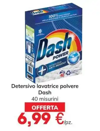 Eurospar Dash Detersivo lavatrice polvere 40 misurini offerta