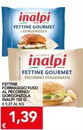Inalpi Fettine Formaggio Fuso Al Pecorino/Gorgonzola 150 g