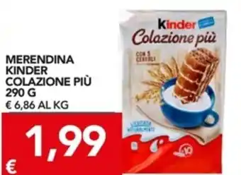 TuoDi Kinder Colazione Più Merendina 290 g offerta