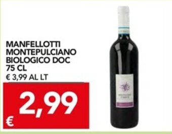 TuoDi Manfellotti Montepulciano Biologico DOC 75 cl offerta