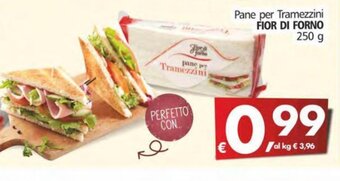Alter Discount Fior di Forno Pane per Tramezzini 250 g offerta