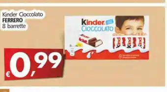 Alter Discount Ferrero Kinder Goccolato 8 barrette offerta