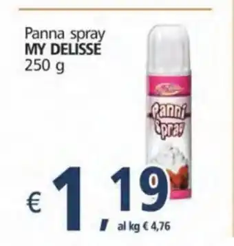 Alter Discount My Delisse Panna spray 250g offerta