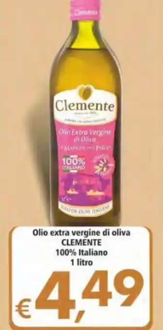 Alter Discount Clemente Olio extra vergine di oliva 100% Italiano 1 litro offerta