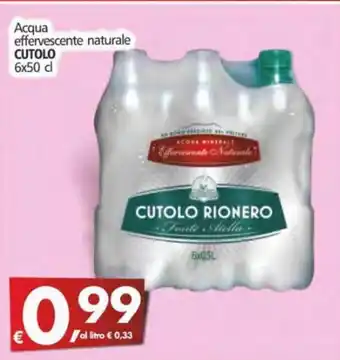 Alter Discount Cutolo Acqua effervescente naturale 6x50 cl offerta