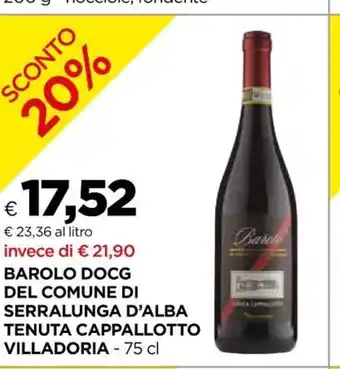 Barolo Docg Del Comune Di Serralunga D'Alba Tenuta Cappallotto Villadoria 75 cl