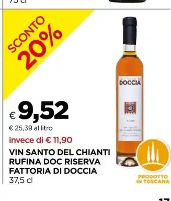 Vin Santo Del Chianti Rufina Doc Riserva Fattoria Di Doccia 37,5 cl