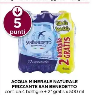 Unicoop Acqua Minerale Naturale Frizzante San Benedetto offerta
