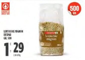 Despar Despar Lenticchie Mignon 500 gr. offerta