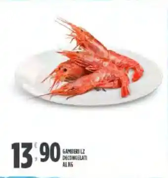 Despar Gamberi Lz Decongelati al kg offerta