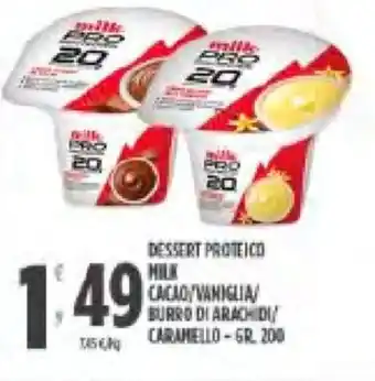 Despar Milk Pro Dessert Proteico 200 gr. offerta