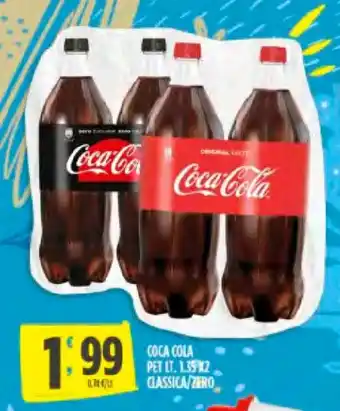 Despar Coca Cola Pet 1.35 lt x2 Classico/Zero offerta