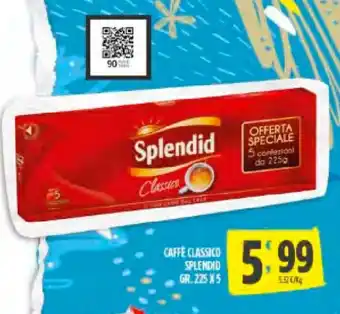 Despar Splendid Caffè Classico 225 gr x 5 offerta
