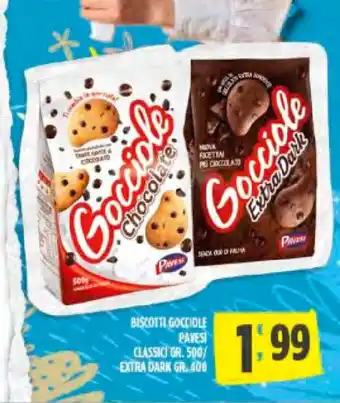 Despar Pavesi Biscotti Gocciole Classici 500 gr./ Extra Dark 400 gr. offerta