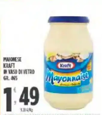 Despar Kraft Maionese in vaso di Vetro 465 gr. offerta
