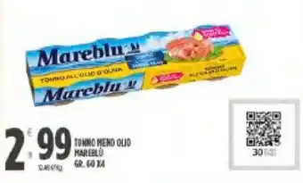 Despar Mareblù Tonno Meno Olio 60 gr x4 offerta