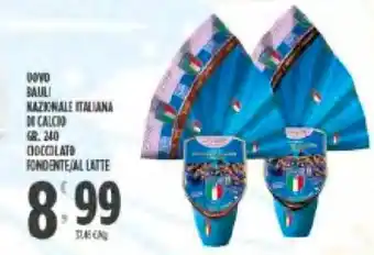 Despar Bauli Uovo Nazionale Italiana in Calcio 240 gr Cioccolato Fondente/All Latte offerta