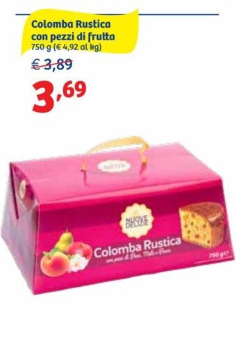 In'S Mercato Colomba Rustica con pezzi di frutta 750 g offerta