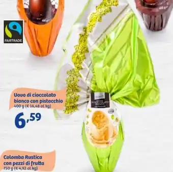 In'S Mercato Uovo di cioccolato bianco con pistacchio 400g offerta