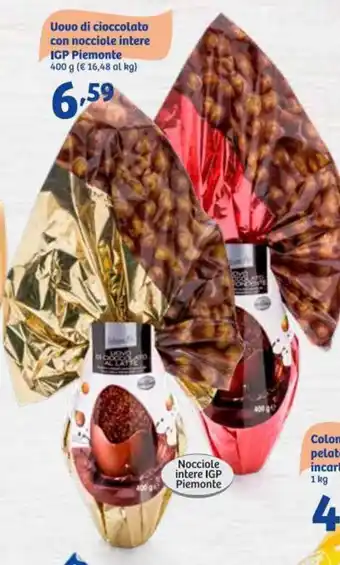 In'S Mercato Uovo di cioccolato con nocciole intere IGP Piemonte 400g offerta