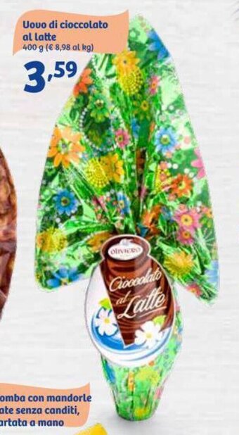 In'S Mercato Uovo di cioccolato al latte 400 g offerta
