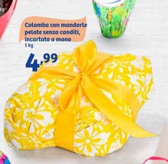 In'S Mercato Colomba con mandorle pelate senza canditi, incartata a mano 1 kg offerta