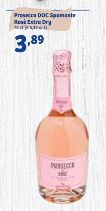 Prosecco DOC Spumante Rosè Extra Dry 75 cl